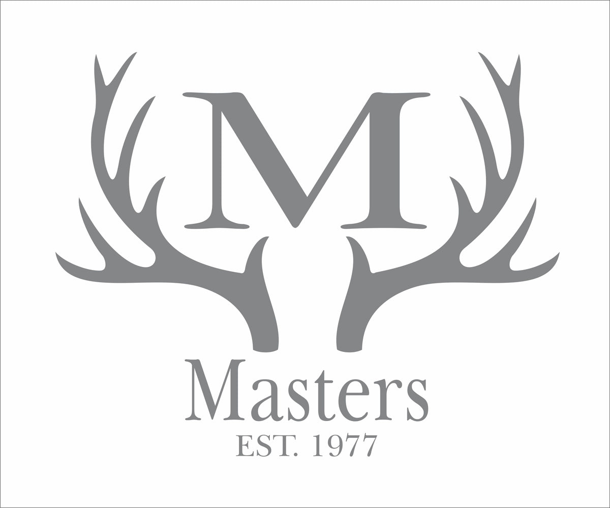 CUSTOM Name Antlers Stencil, Antlers Name Sign Stencil, Monogram Antlers