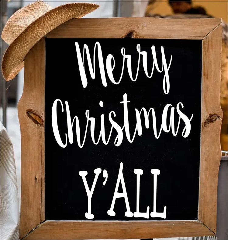 Merry Christmas Y'all Stencil - Create Souther Christmas Signs - Superior Stencils