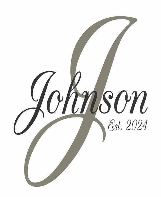 Custom Family Name, Monogram Sign Stencil, Name, Farmhouse Wall Decor - Superior Stencils