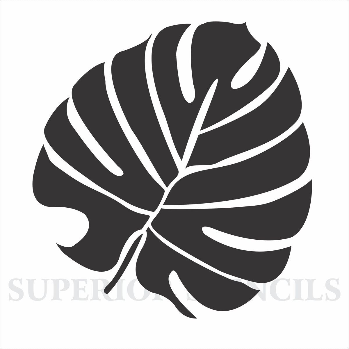 Monstera Stencil - Tropical Leaf Stencil - Tropical - Wall Stencil - Reusable Stencil - Superior Stencils