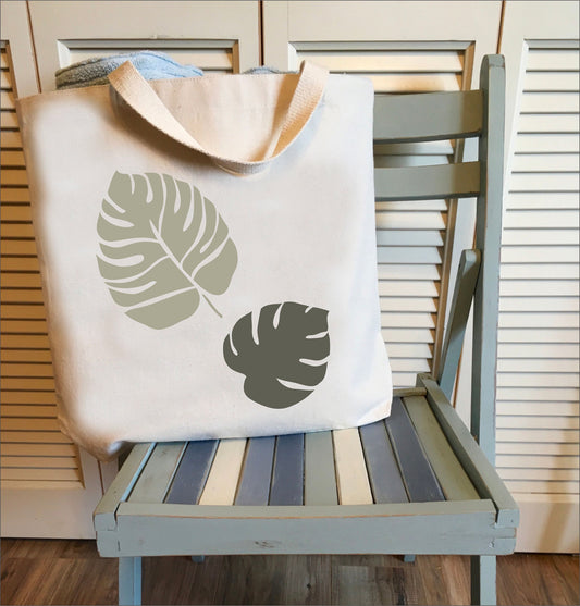Monstera Stencil - Tropical Leaf Stencil Set- Tropical - Wall Stencil - Reusable Stencil - Superior Stencils