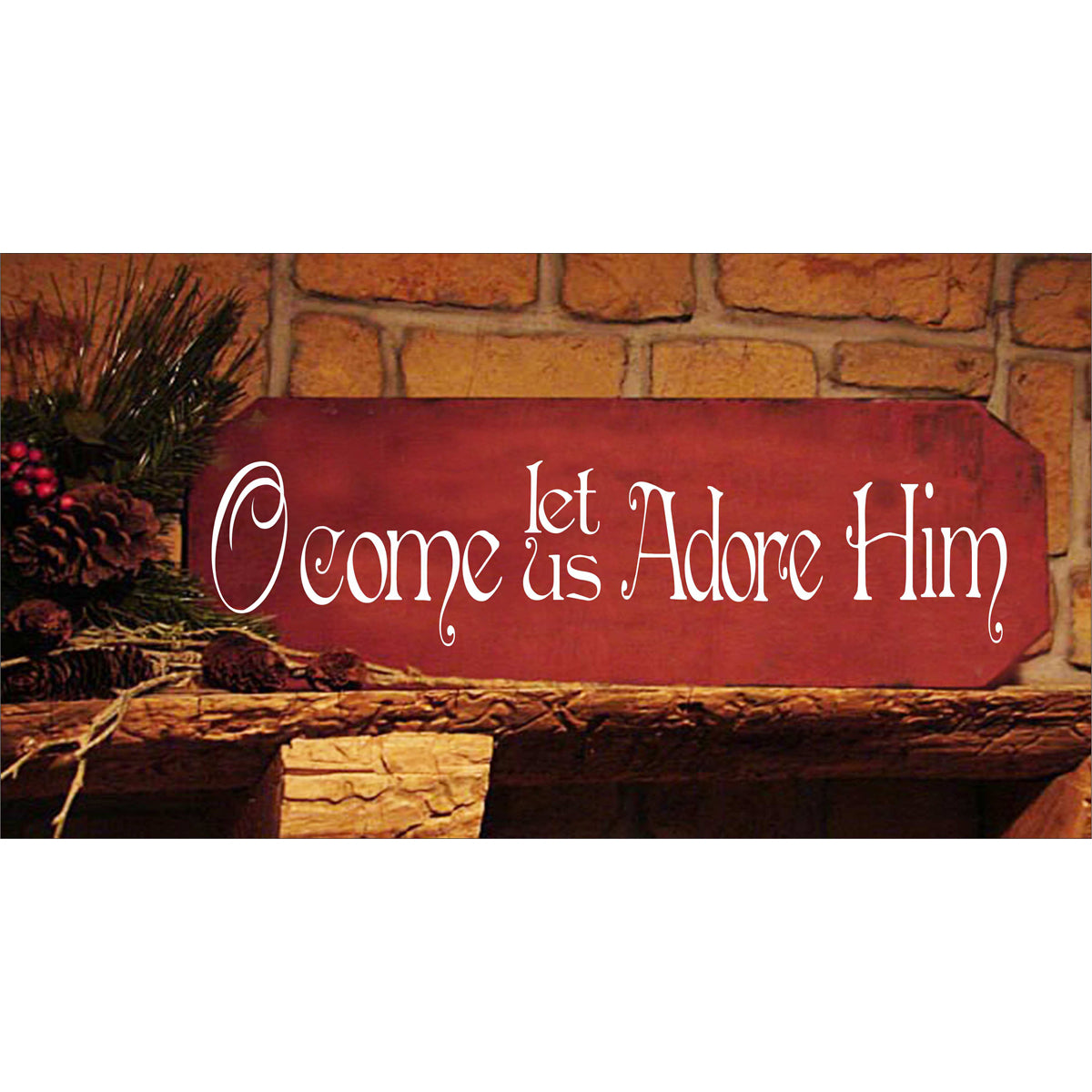 O Come Let Us Adore Him Stencil - Create Christmas Signs - Farmhouse Decor - Superior Stencils