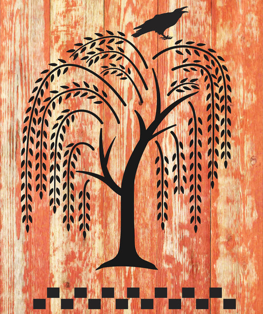 Willow Tree Stencils, Willow Stencils, Create Primitive Signs, Prim Stencil - Superior Stencils