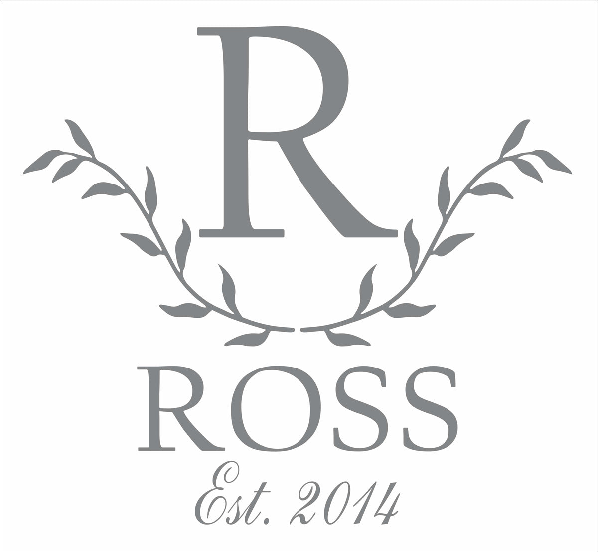 Custom Monogram Sign - Paint Custom Cornhole Boards - Paint Custom Signs - Superior Stencils
