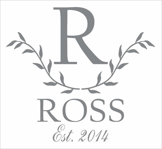Custom Monogram Sign - Paint Custom Cornhole Boards - Paint Custom Signs - Superior Stencils