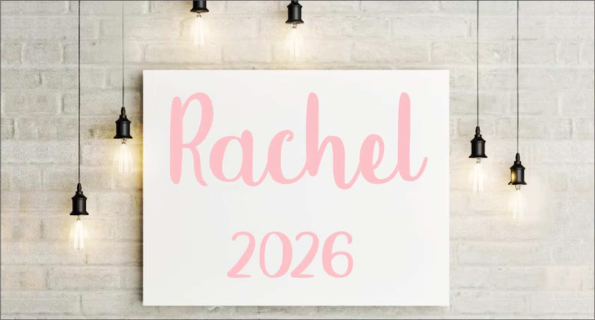 Senior Custom Name Stencil - Parking Lot Stencil