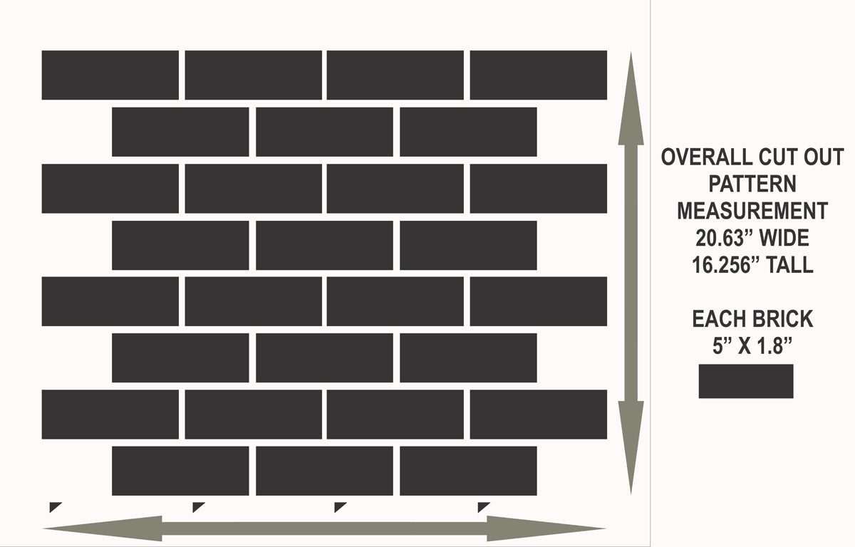 BRICK TOWNE Stencils - Painting Subway Tile - Paint Walls - Paint Floors