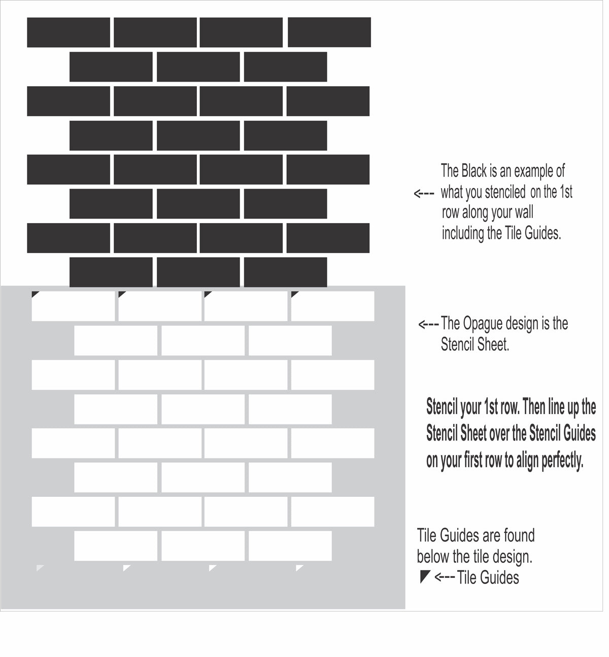 BRICK TOWNE Stencils - Painting Subway Tile - Paint Walls - Paint Floors