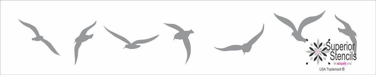 Painting Stairs - Seagulls - Backsplash Painting - Lake Decor