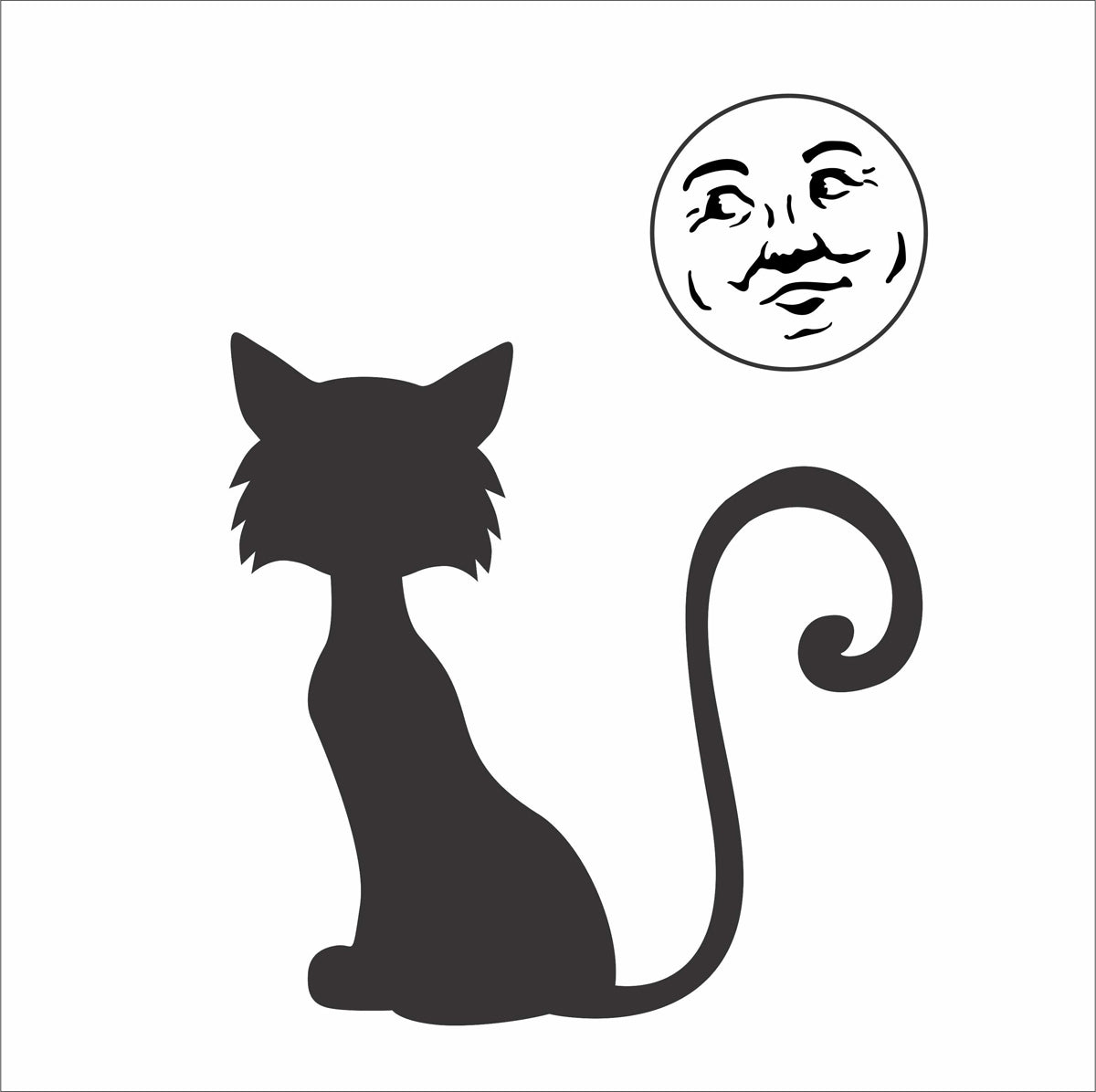 Halloween Cat, Witch Stencils, Witch Cat Stencils, Halloween Stencils, Paint Halloween Signs