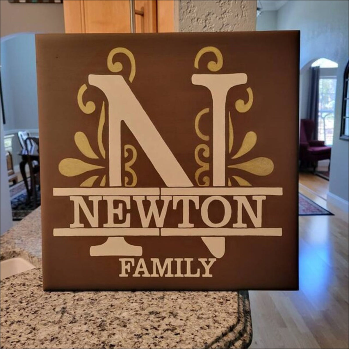 Custom Monogram Split Letter - Custom Stencil - Create Stove Covers