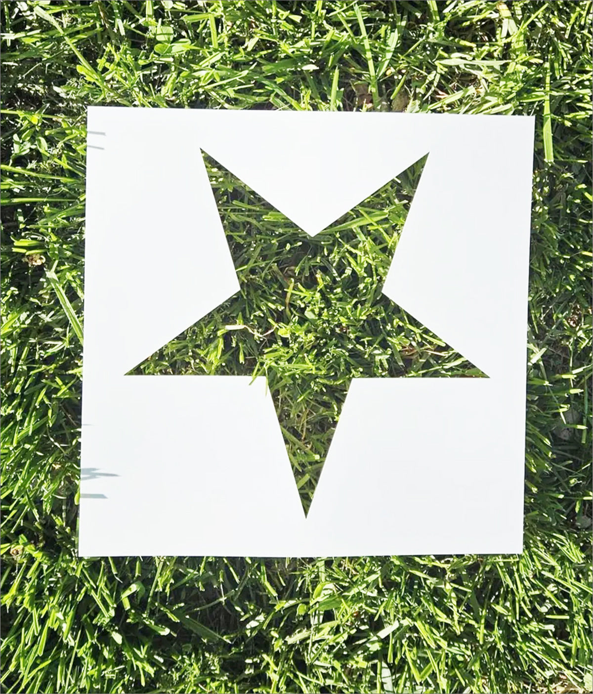Star Stencil | Flag Star Stencil for Lawn Art, Grass Painting & Chalk Art - Superior Stencils