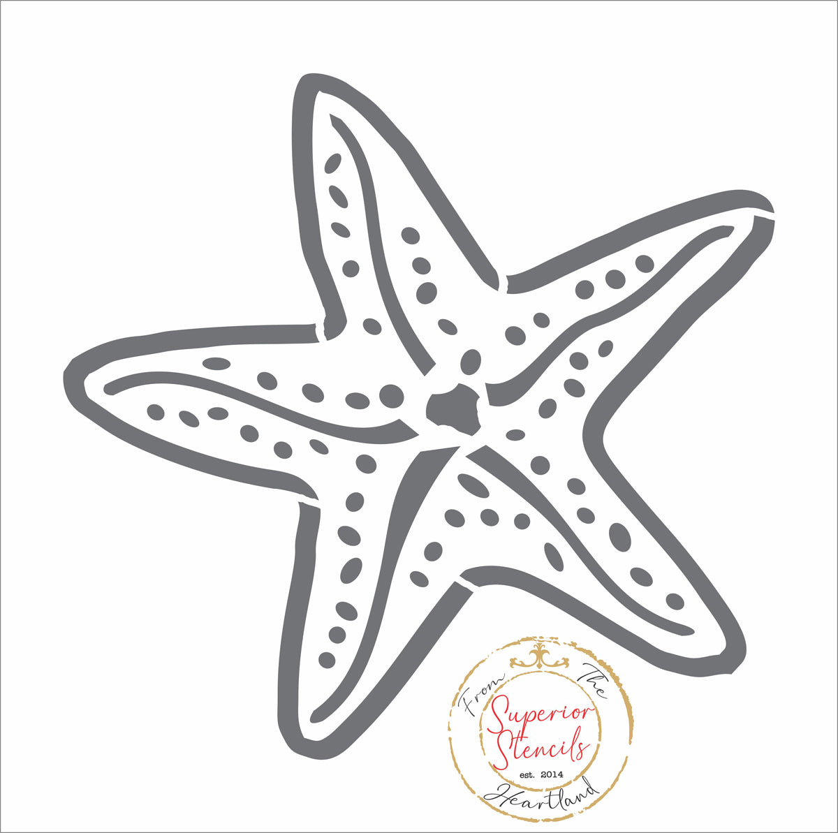 Starfish Stencil - Create Beach Decor and Beach Signs - Superior Stencils