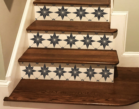 Starlite Tile Stencils - Stair Photo