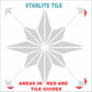 Tile Stencil - STARLITE Tile Stencils - Floor Stencils - Stair Riser Stencil - Backsplash Tile