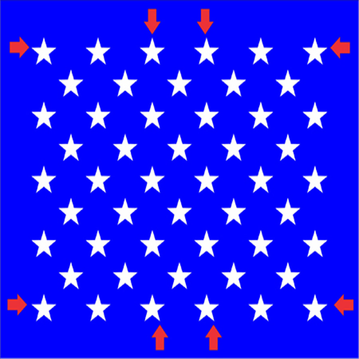 50 Stars Stencil - American Flag Stars Stencil - Create USA Flags - Star Stencil - Star Pattern