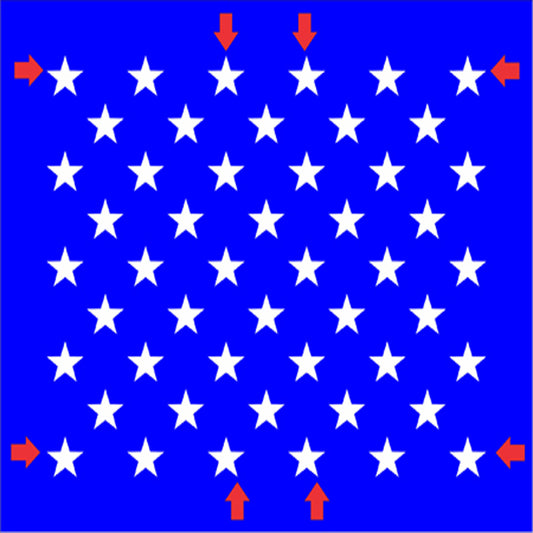 American Flag Stars Stencil - Create USA Flags - 50 Stars Stencil - Star Pattern - Superior Stencils