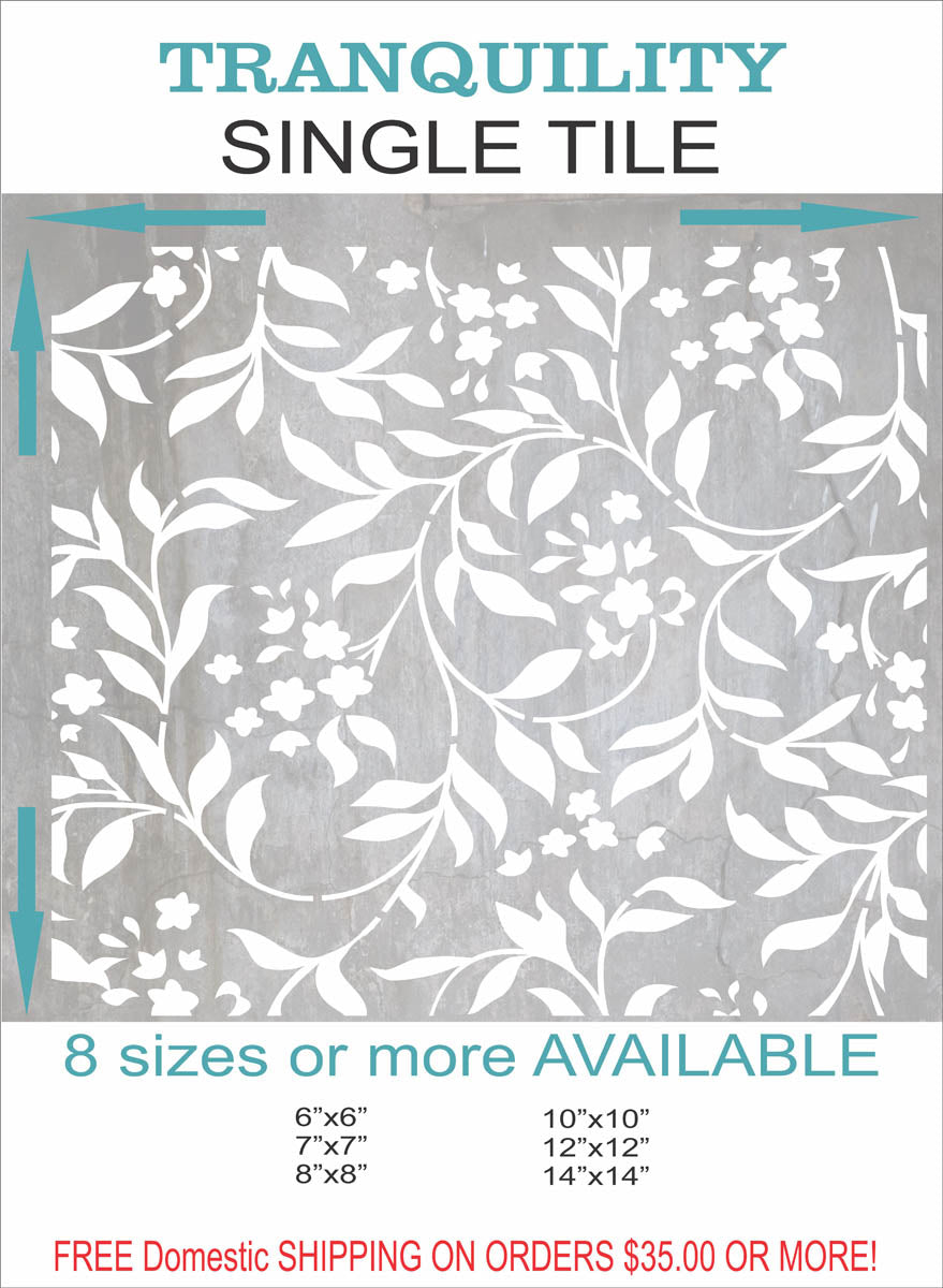 Tranquility SINGLE sizes