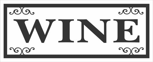 WINE Stencil - Create Wedding Signs, Wine Signs, Lake Signs yourself - Superior Stencils