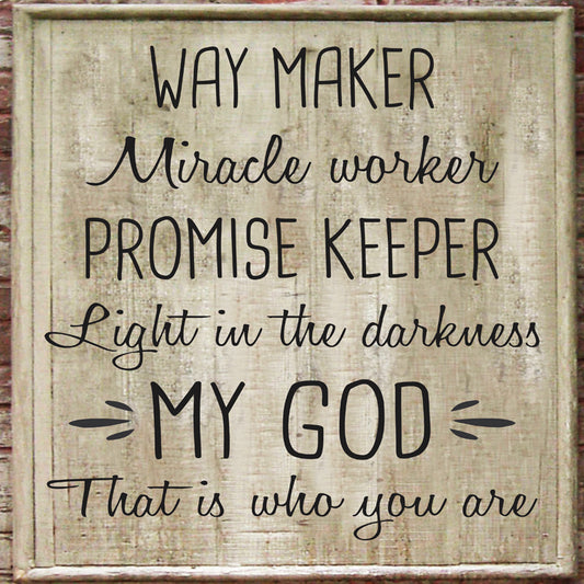Way Maker Stencil - Create Christian Signs - Faith Signs - Superior Stencils