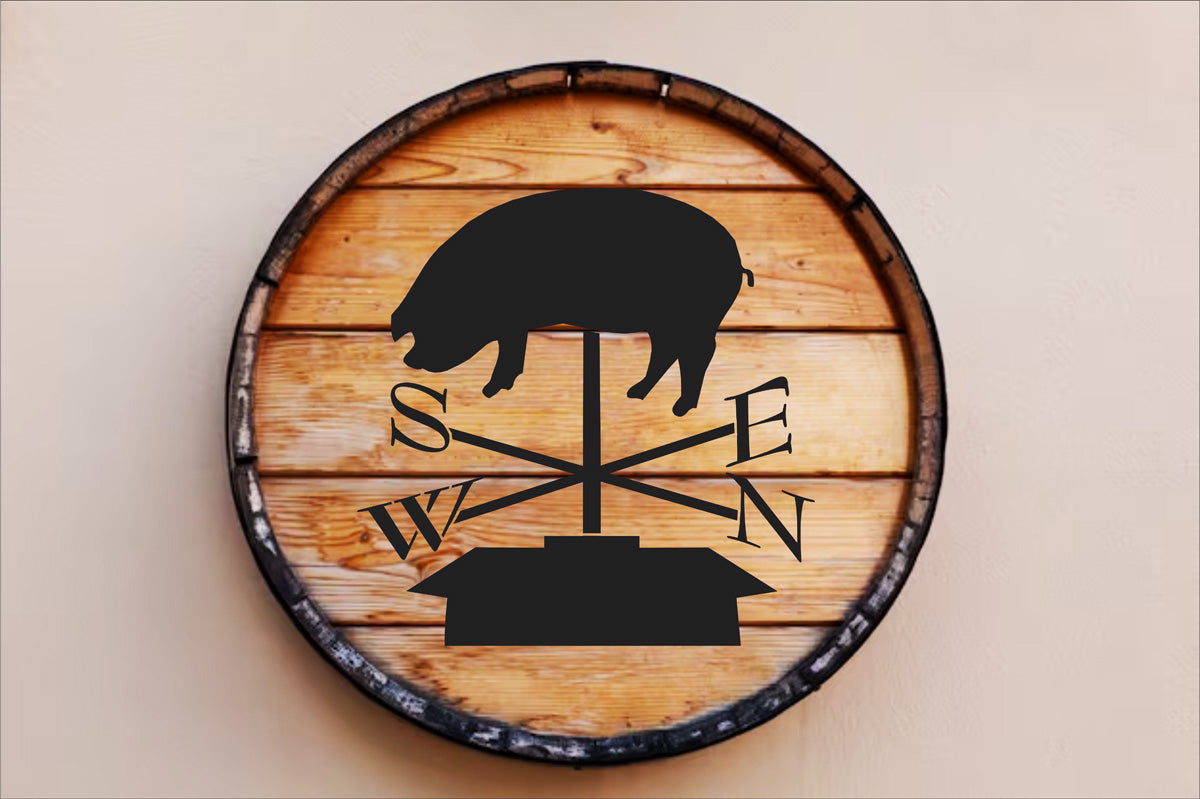 Pig Weathervane Stencil - Create Farmhouse Signs - Superior Stencils