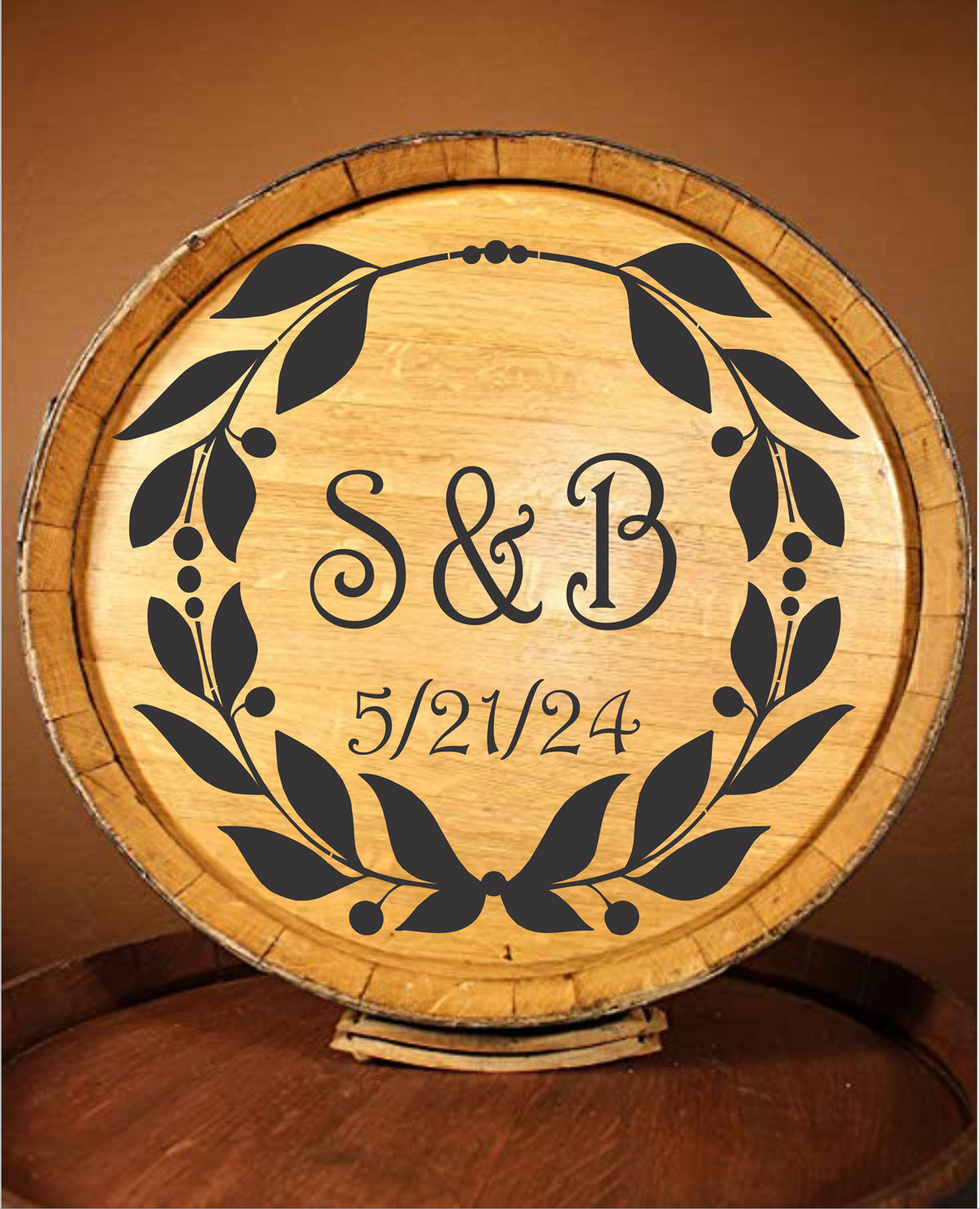 Custom Monogram Sign - Create Wedding Signs - Double Monogram Stencil - Superior Stencils