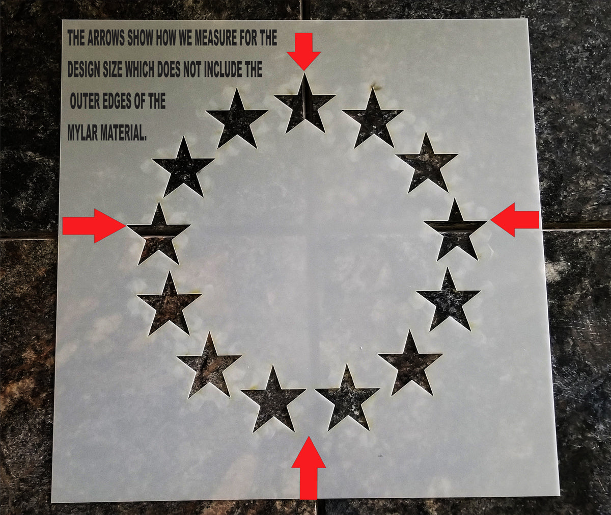 Betsy Ross Star 1776 Stencil - Create Betsy Ross Flag Signs - 4 Designs - Superior Stencils