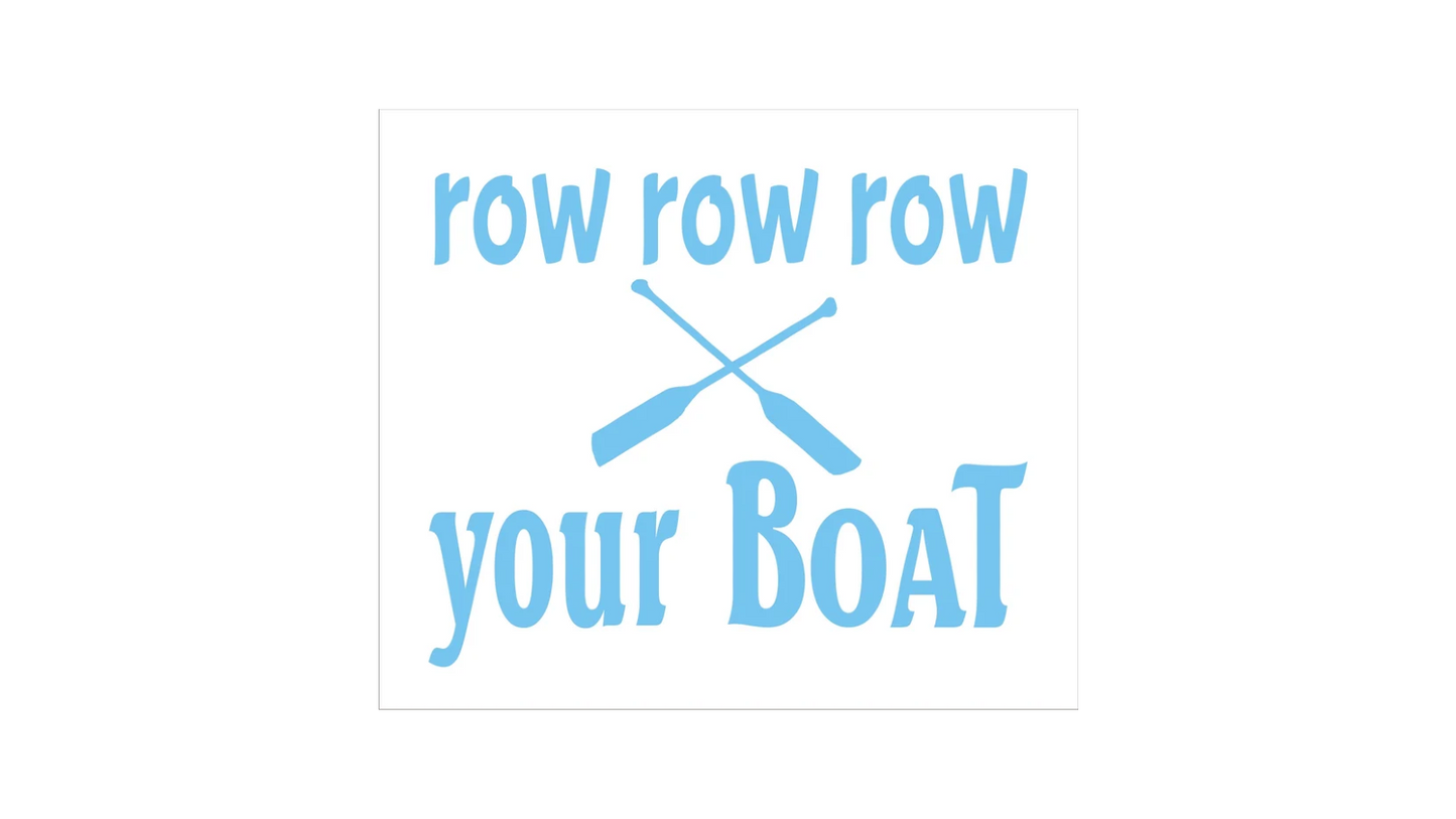 Row Row Row Your Boat Stencil - Superior Stencils