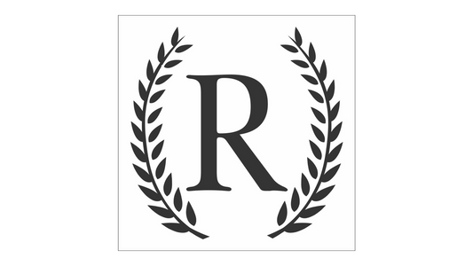 Custom Monogram Wreath Stencil - Superior Stencils