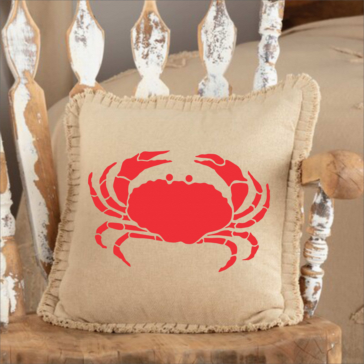 Maine Crab Stencil - Crab Pattern - Create Crab Signs - Crab Decor - Crab Pillows