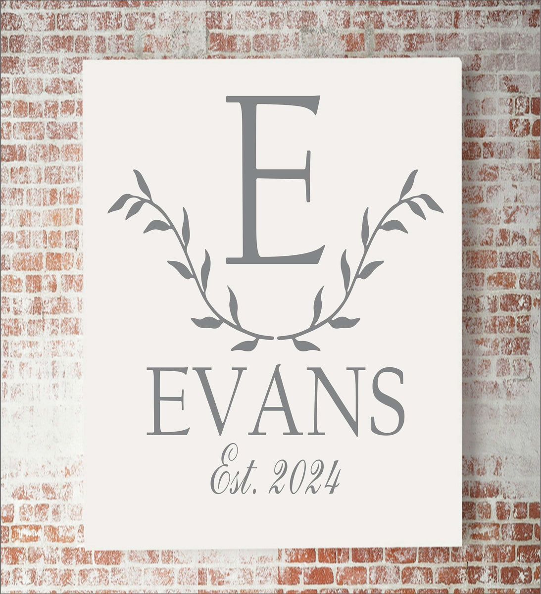 Custom Monogram Sign - Paint Custom Cornhole Boards - Paint Custom Signs