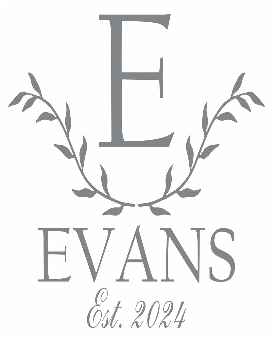 Custom Monogram Sign - Paint Custom Cornhole Boards - Paint Custom Signs - Superior Stencils