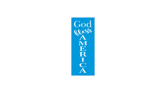 God Bless America Stencil - Vertical - Superior Stencils