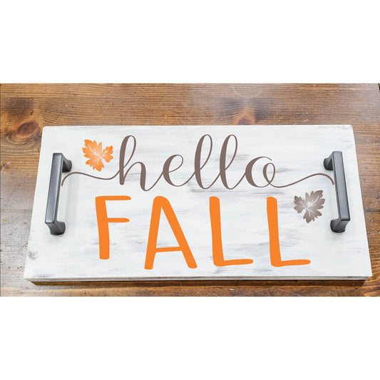 hello Fall Stencil - Create Fall Signs - Fall Farmhouse Signs