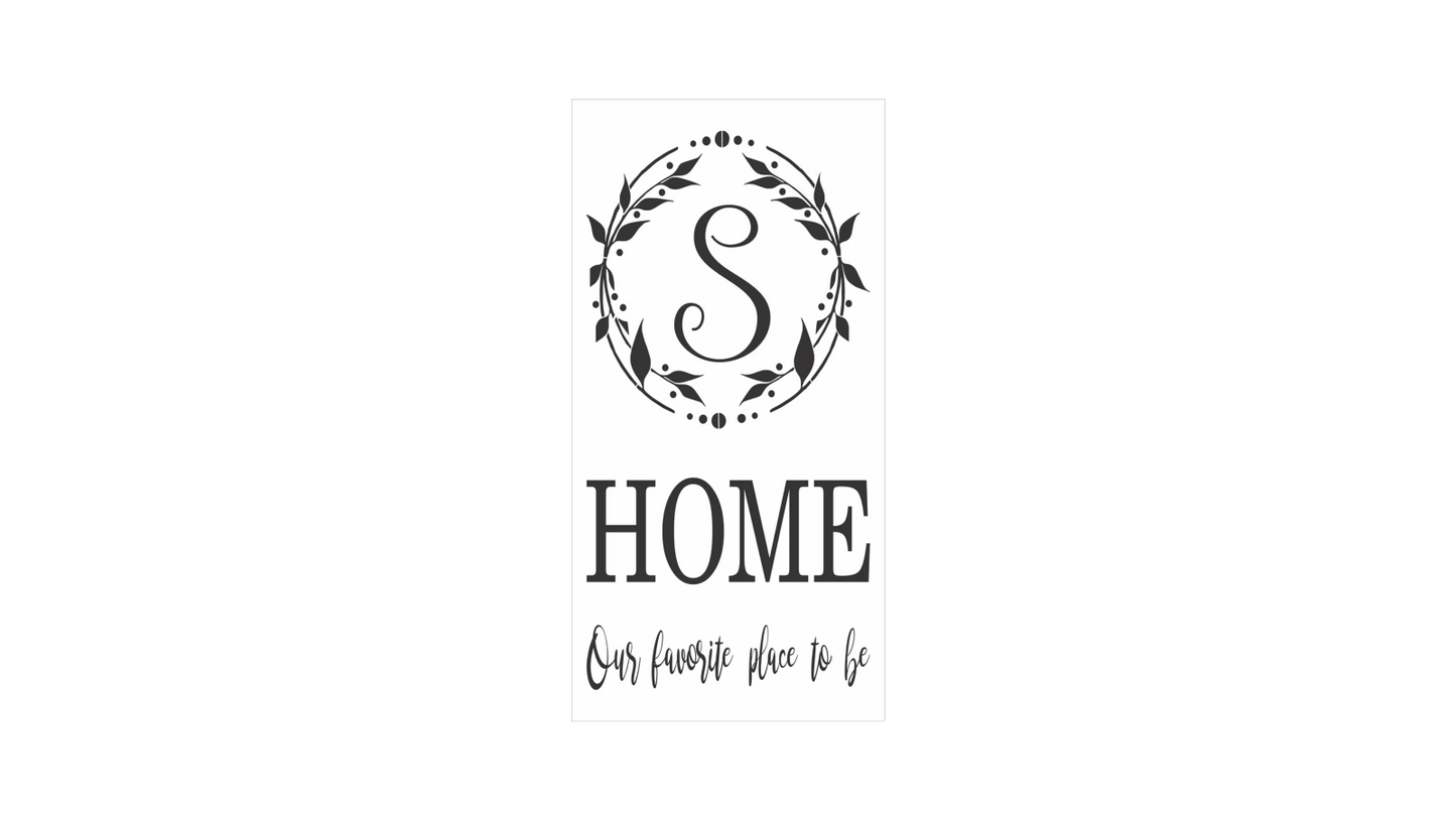 Home Our Favorite Place To Be Custom Stencil