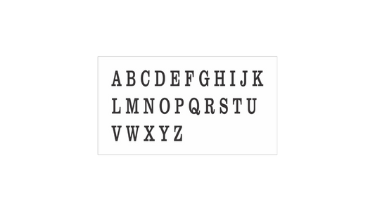 Custom Monogram 3 Letters Stencil - Superior Stencils