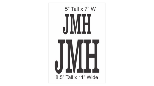 Custom Monogram 3 Letters Stencil - Superior Stencils