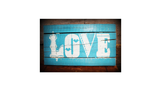 Love Stencil - Create Barn Wedding Signs - Barn Wedding Decor