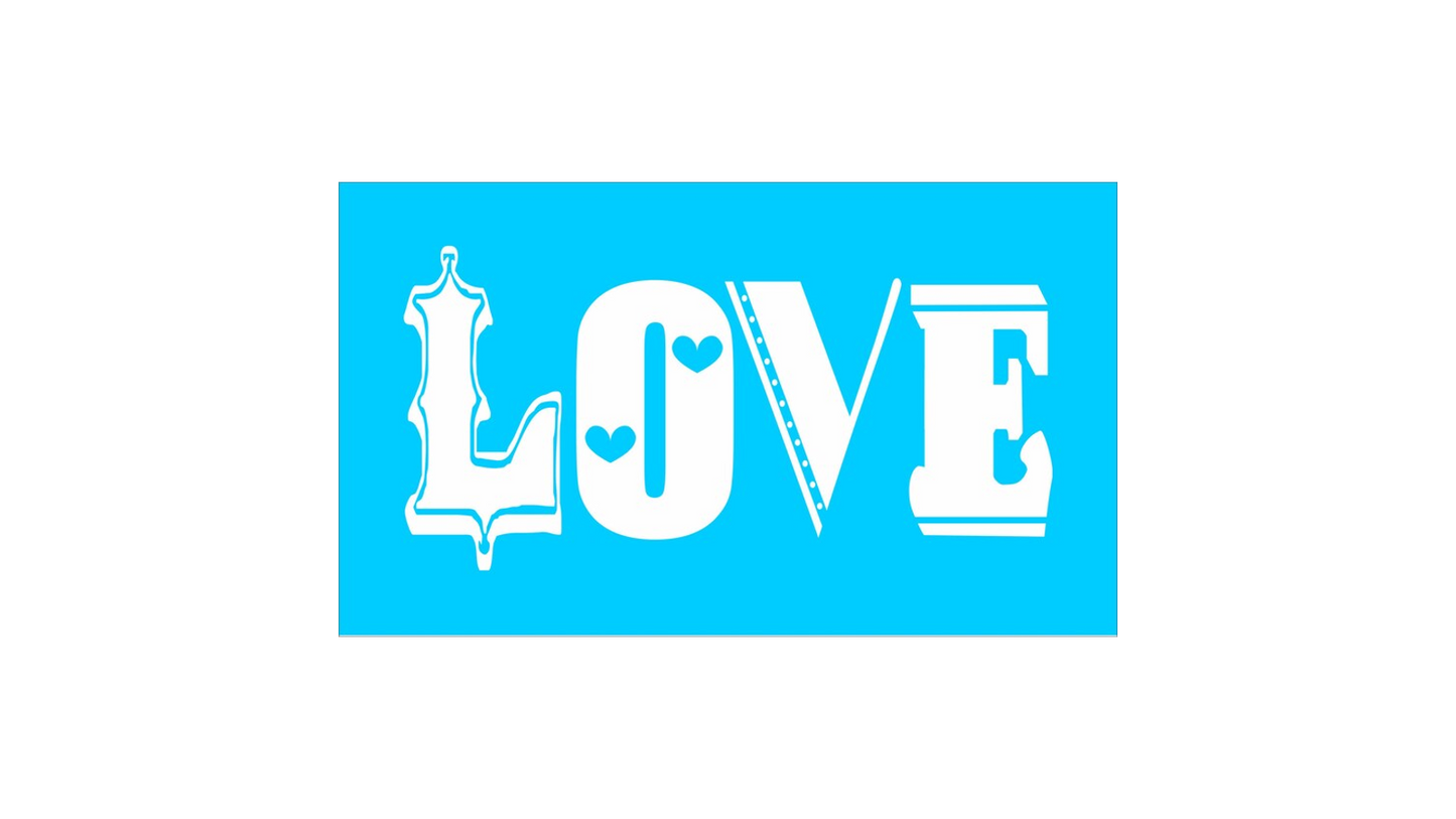 Love Stencil - Create Barn Wedding Signs - Barn Wedding Decor