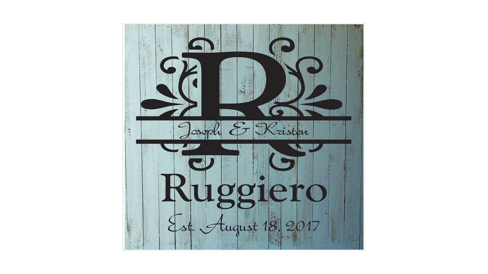 Custom Split Monogram Letter - Create Wedding Signs - Wedding Stencil - Superior Stencils