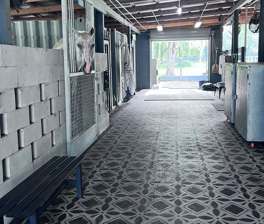 My Flower Garden Tile Stencil - Painting Floors - Paint over Tiles - Superior Stencils