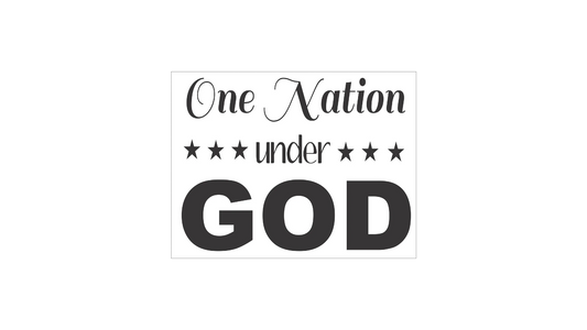 One Nation Under GOD Stencil - 7 Sizes Available - Superior Stencils