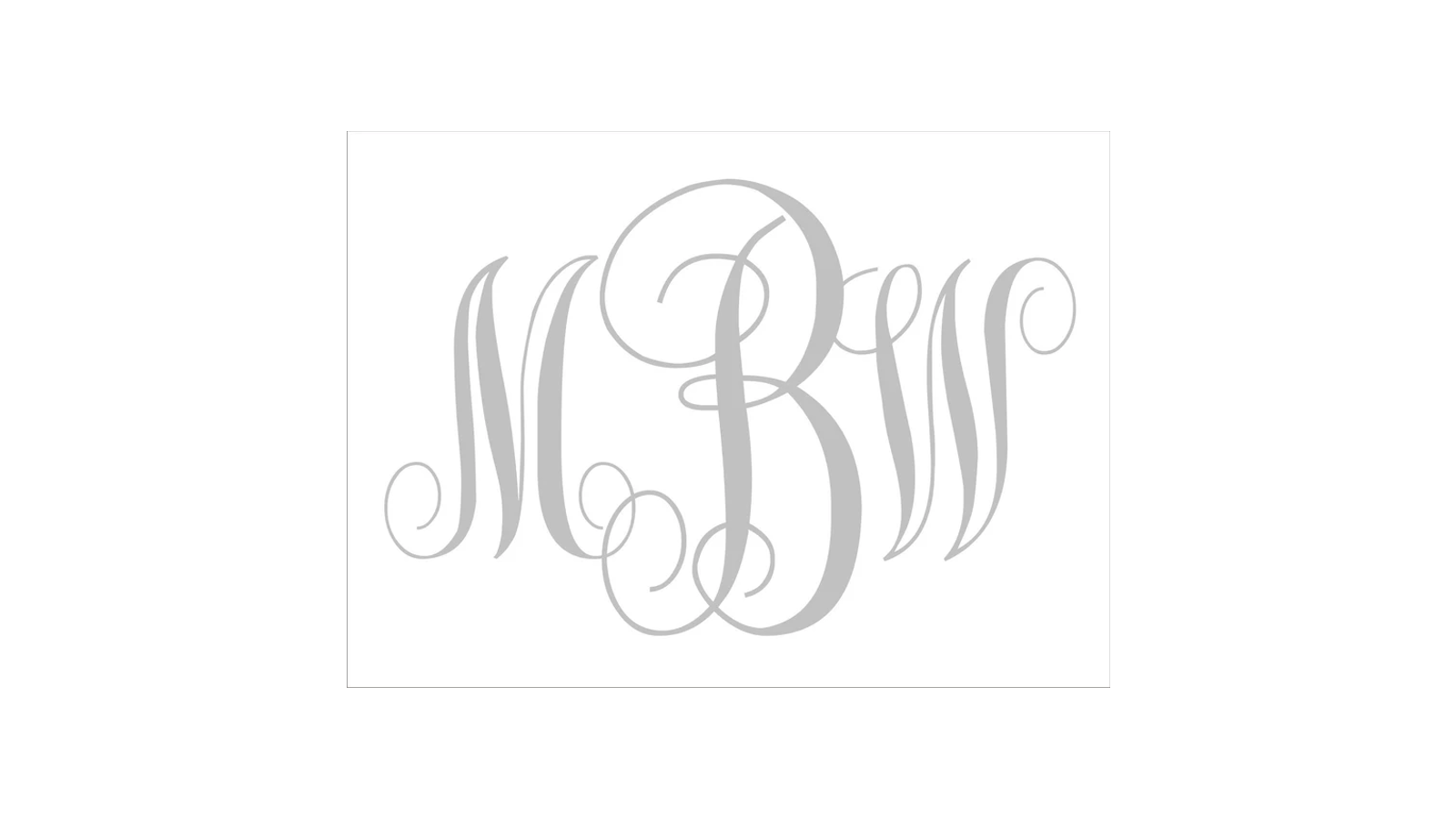 Custom Monogram Stencil - Create Wedding Signs or your Custom Monogram - Superior Stencils