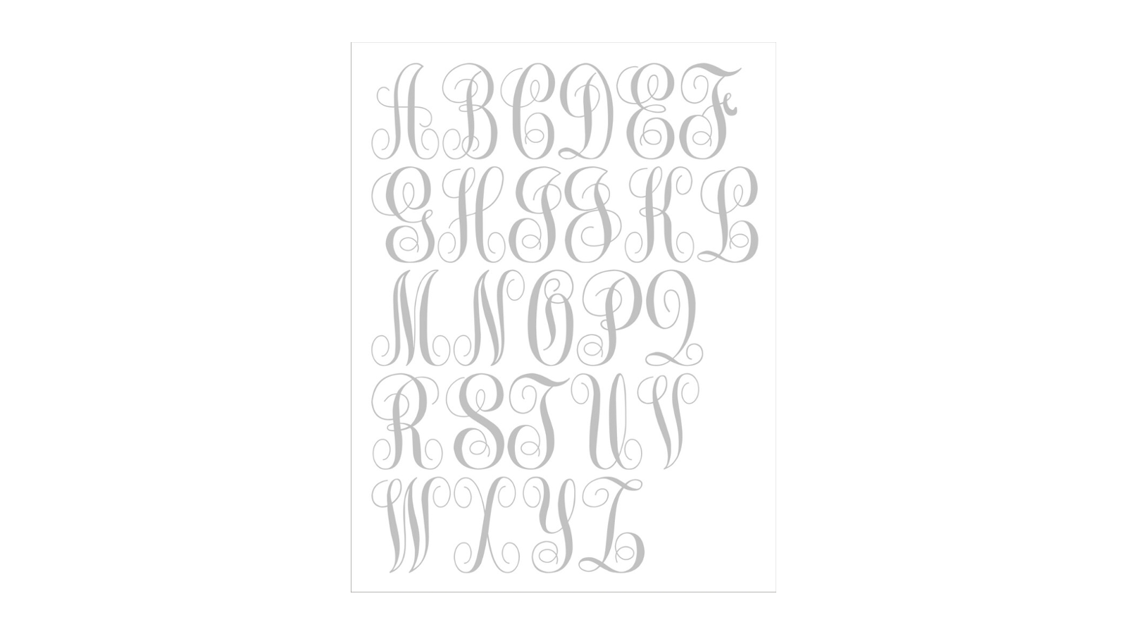 Custom Monogram Stencil - Create Wedding Signs or your Custom Monogram - Superior Stencils