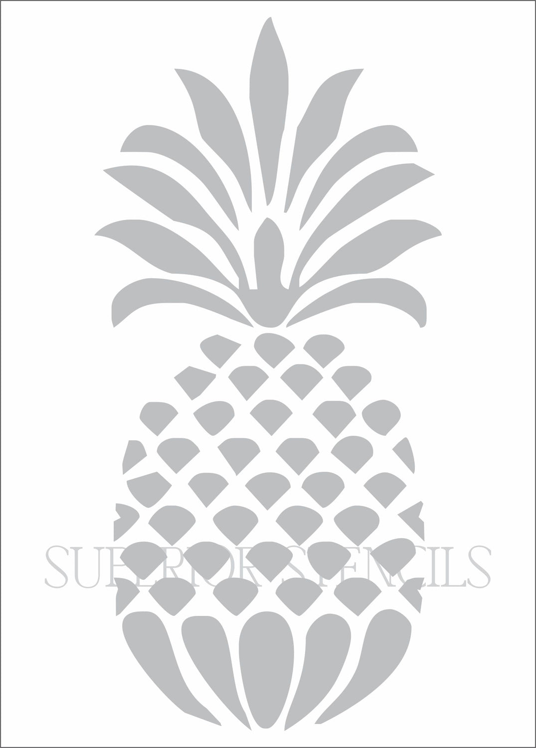 Pineapple Stencil - Wall Stencil - Create Beach Signs or Wall Art