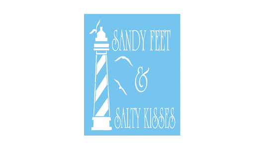 Sandy Feet, Salty Kisses Stencil - Superior Stencils