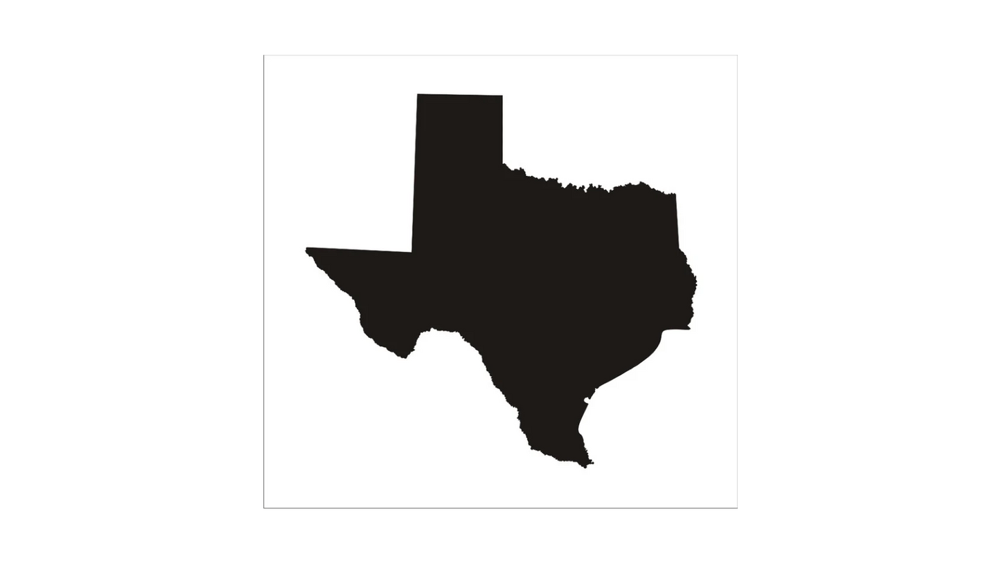 Texas Silhouette Stencil - Superior Stencils