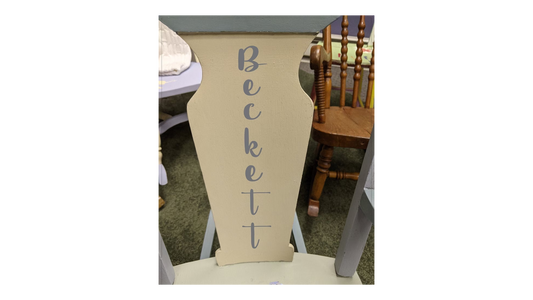 Custom Vertical Name Stencil - Superior Stencils