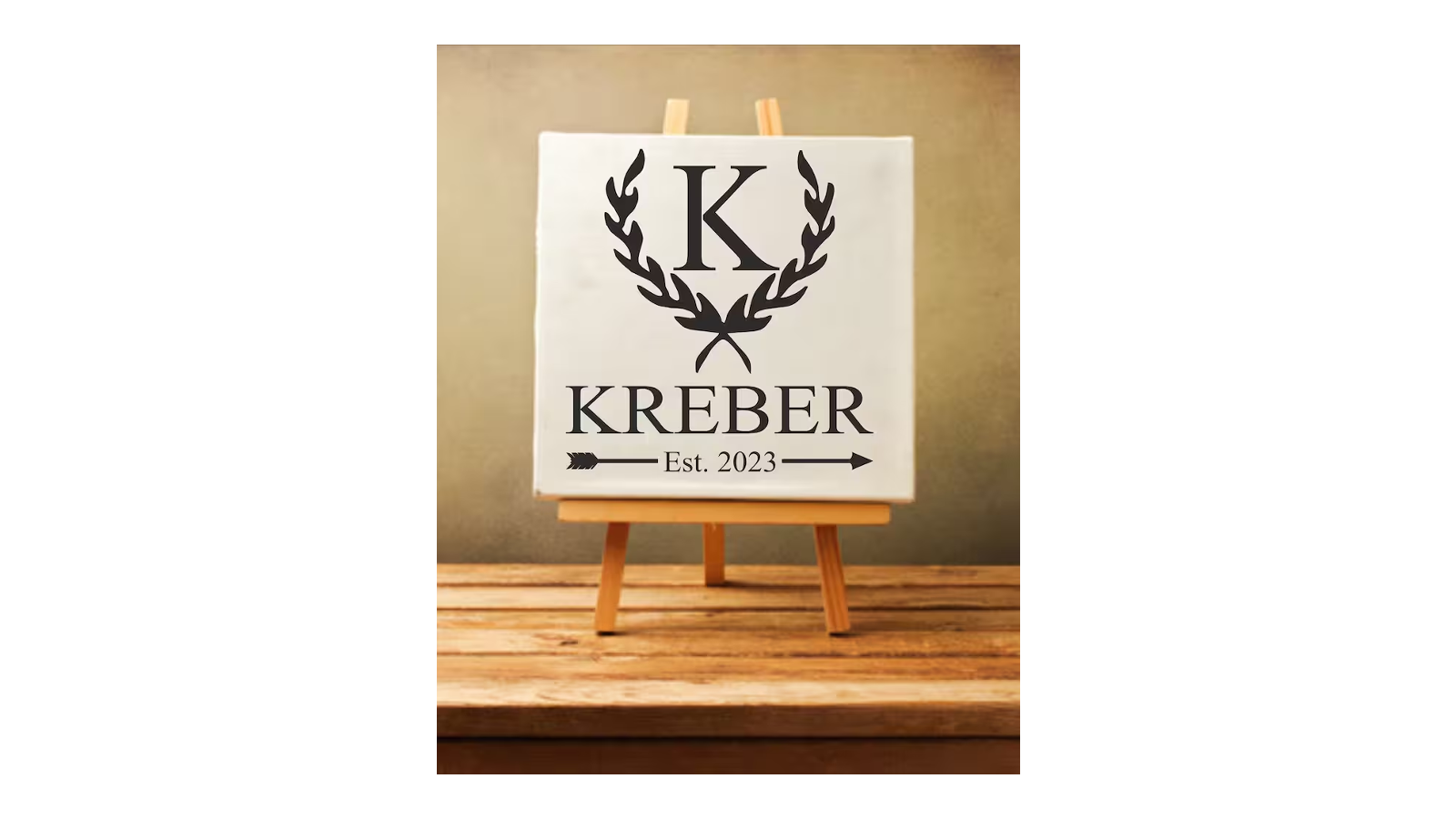 Custom Wedding Stencil - Name w/ Est. - Superior Stencils