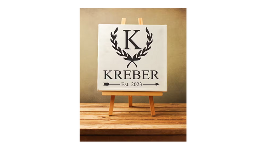 Custom Wedding Stencil - Name w/ Est. - Superior Stencils
